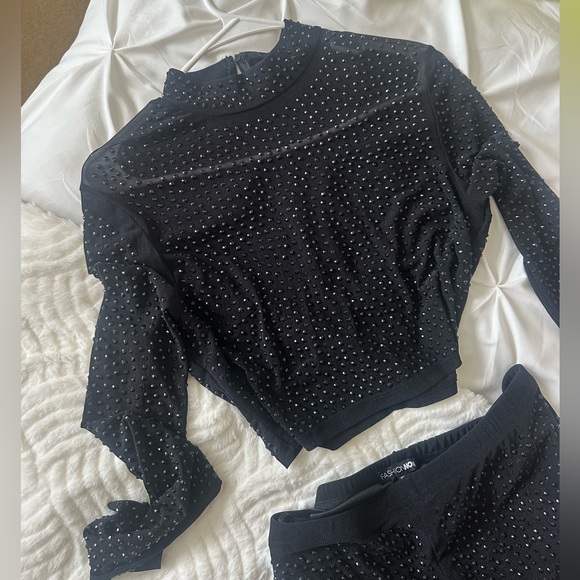 Two Piece Rhinestone Set - Picture 4 of 7